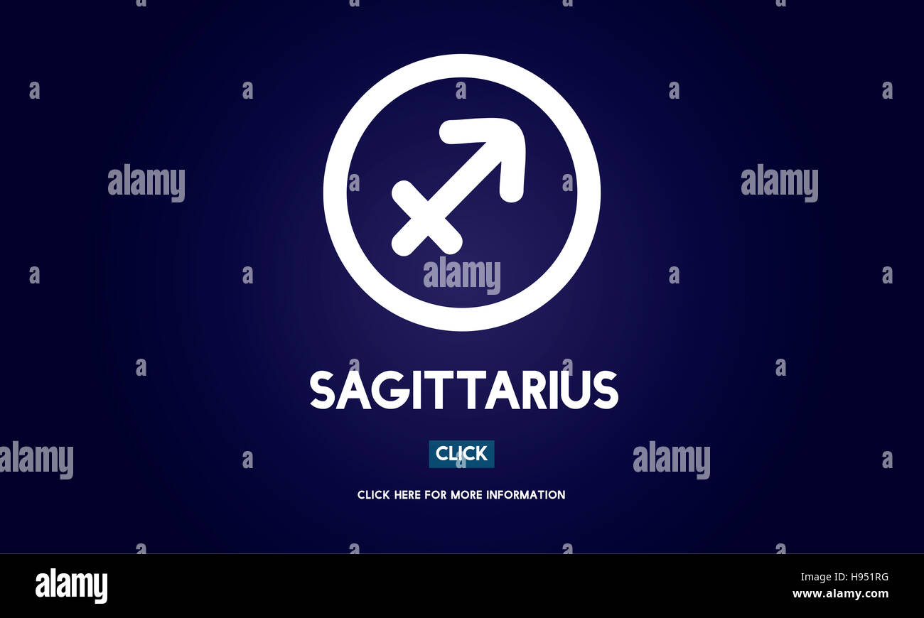 Horoscope zodiaque Sagittaire Inscription Concept Galaxy Banque D'Images