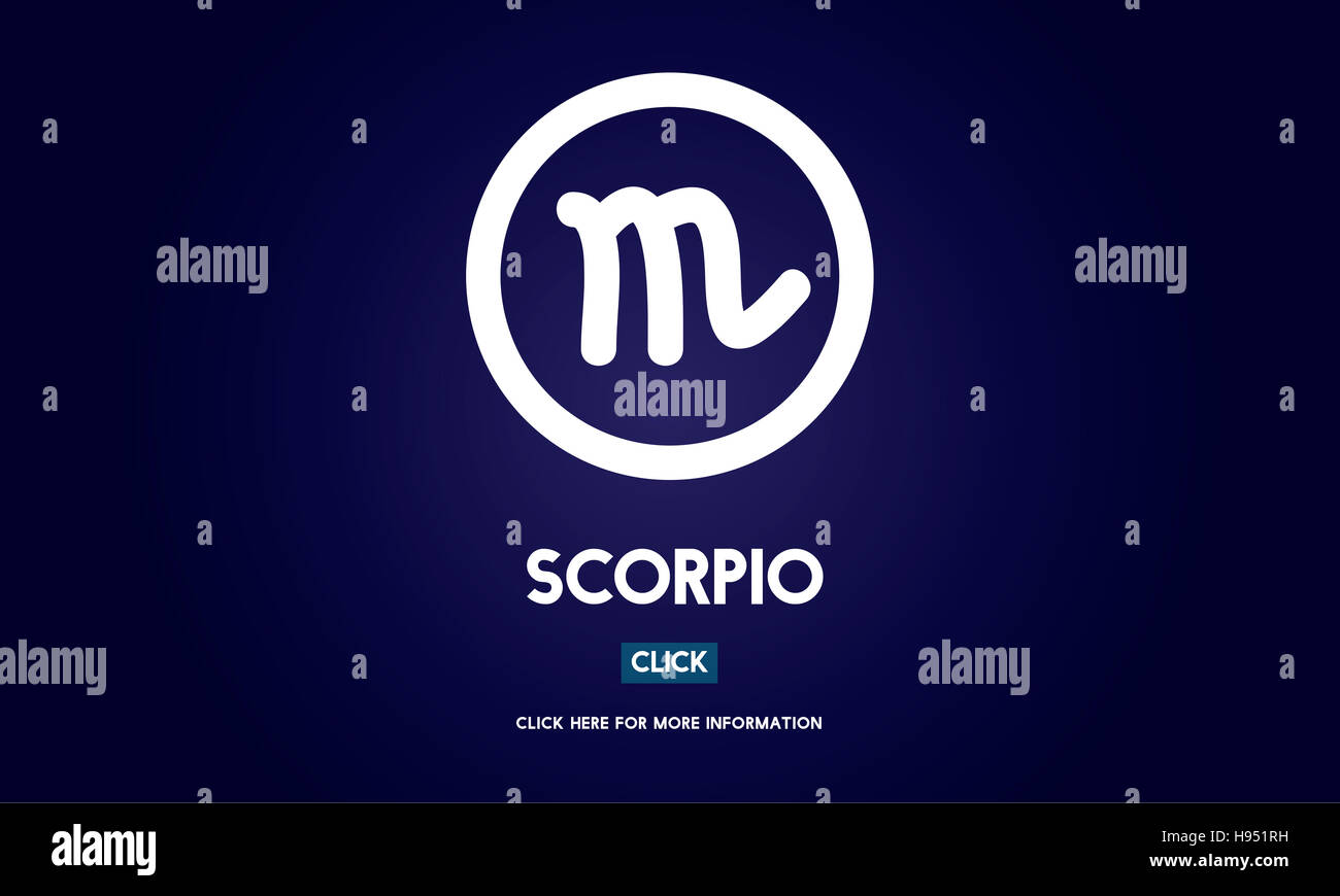 Scorpion Horoscope zodiaque Icône Concept Galaxy Banque D'Images