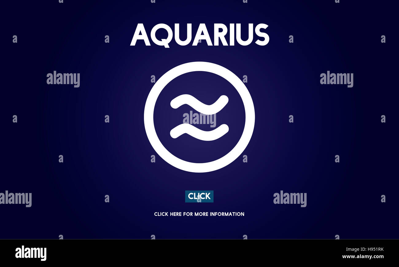 Verseau Horoscope Astrologie Zodiaque Concept Banque D'Images