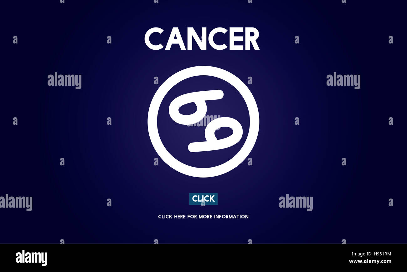 Horoscope Astrologie Cancer Concept Zodiac Banque D'Images
