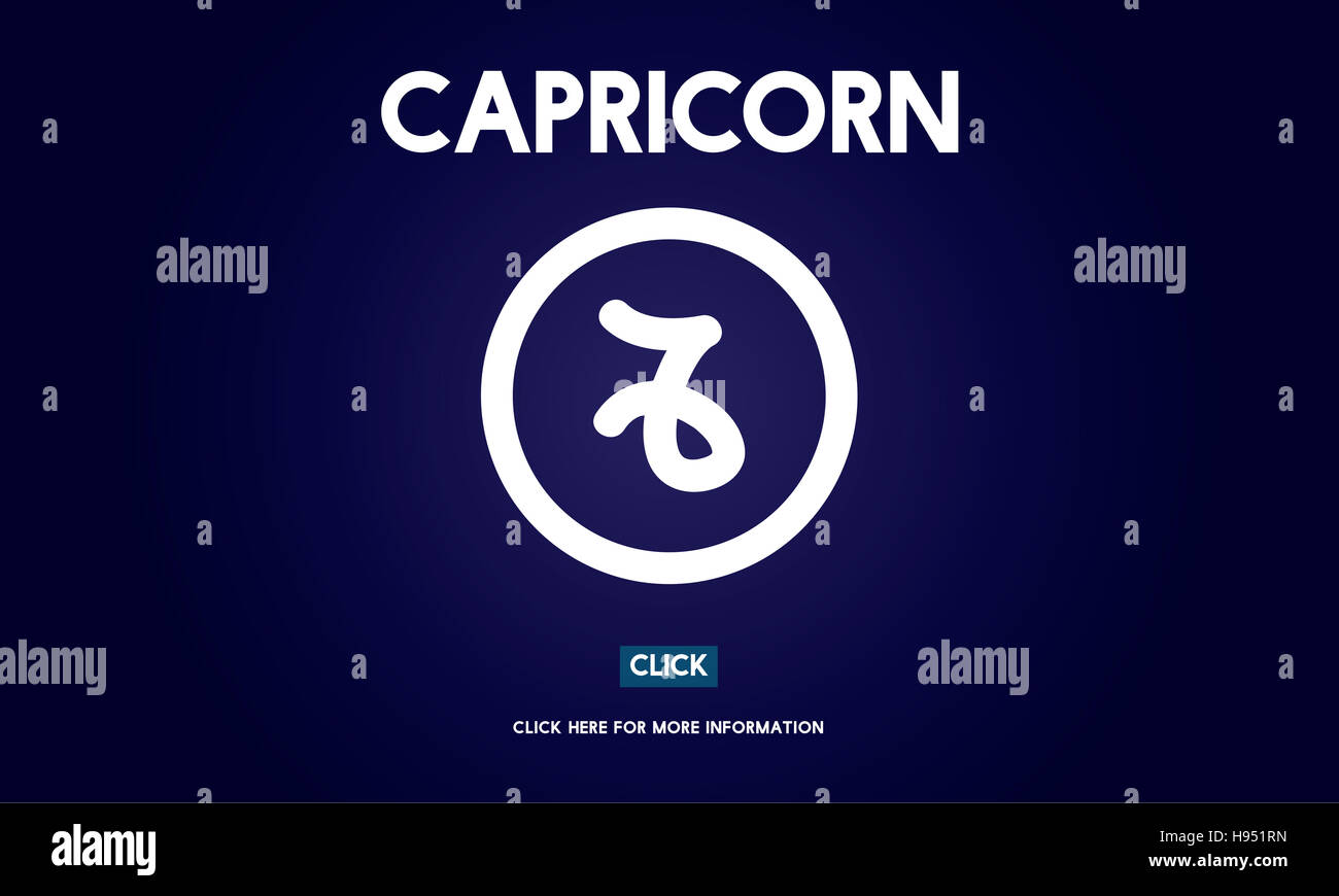 Capricorne Horoscope Astrologie Zodiaque Concept Banque D'Images