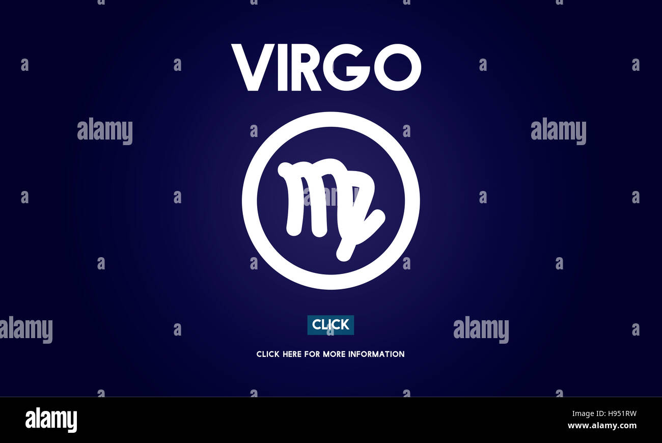 Horoscope zodiaque vierge Inscription Concept Galaxy Banque D'Images