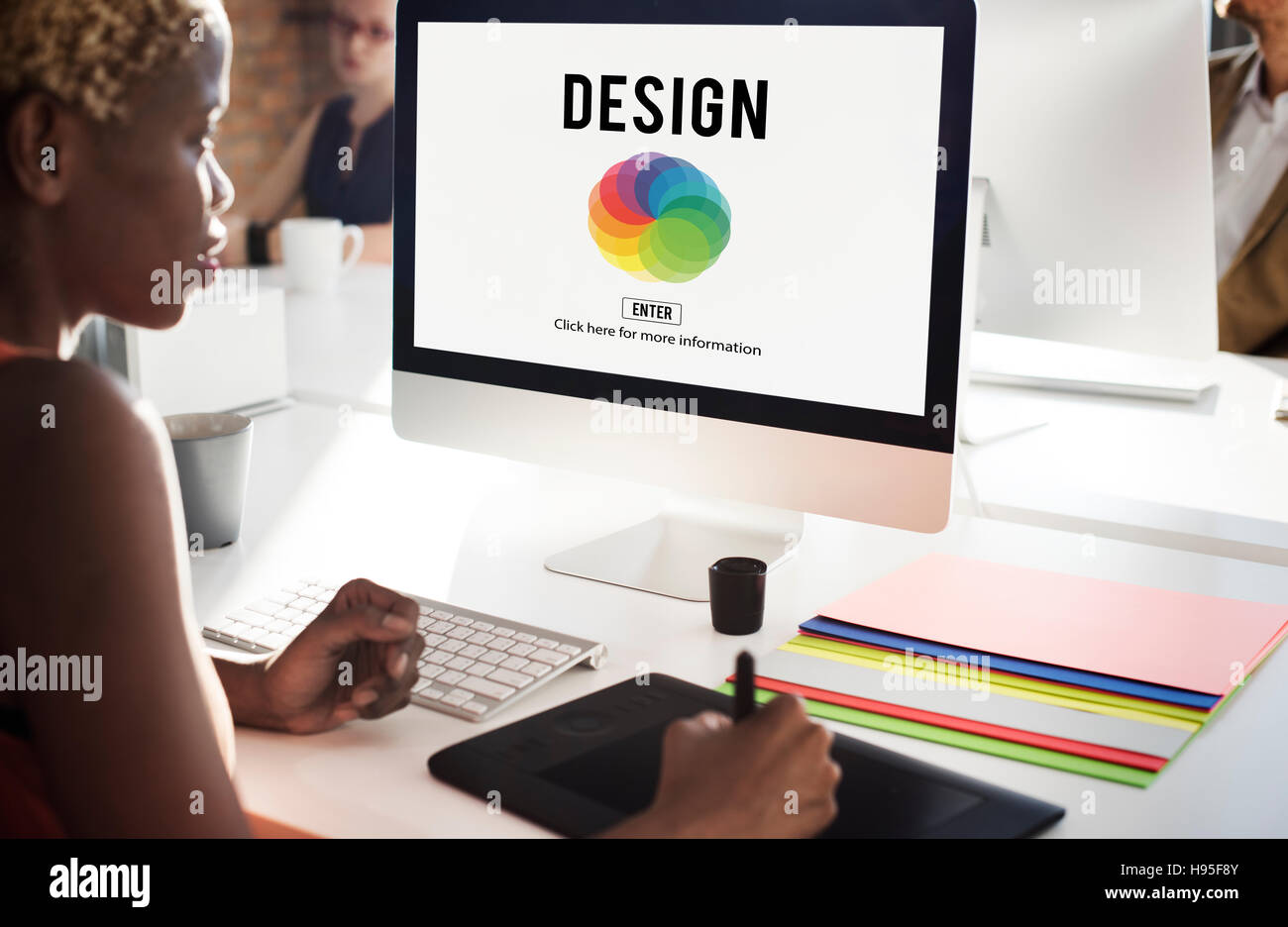 Concept d'interface roue Couleur Design Banque D'Images