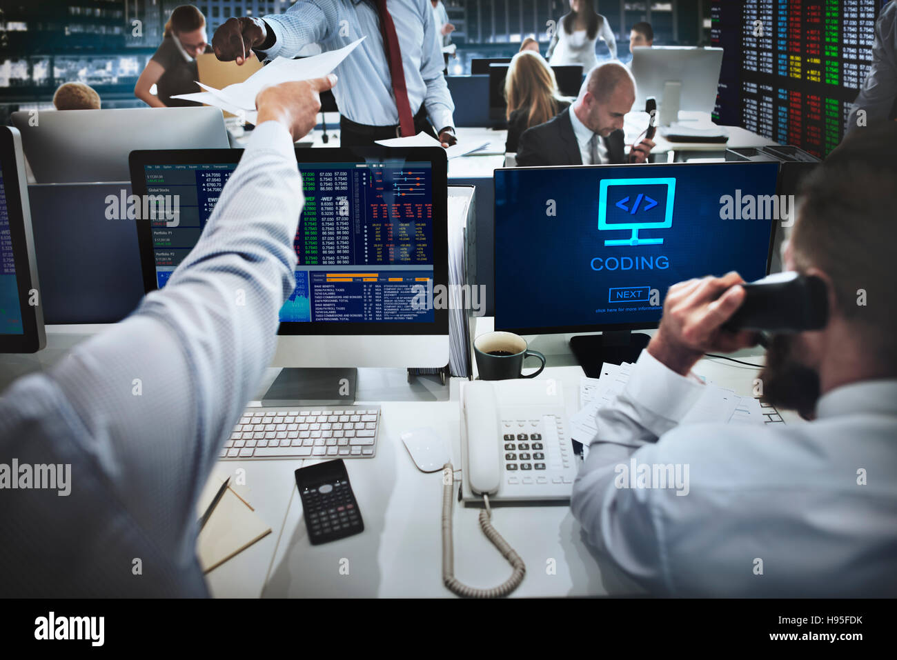 Processus de codage des données Code Concept de programmation Banque D'Images