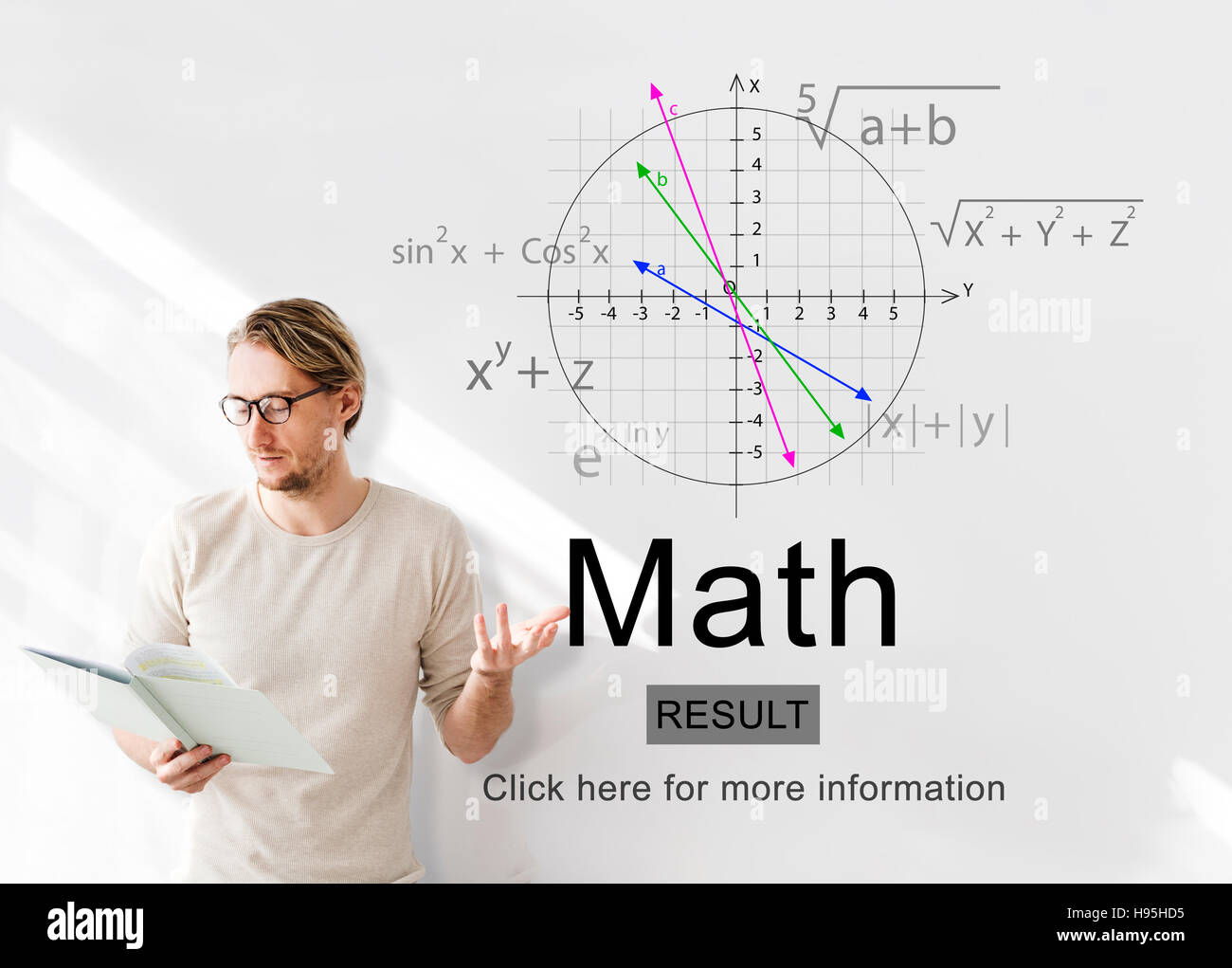 Les connaissances mathématiques de l'Éducation Mathématique Concept l'école Banque D'Images