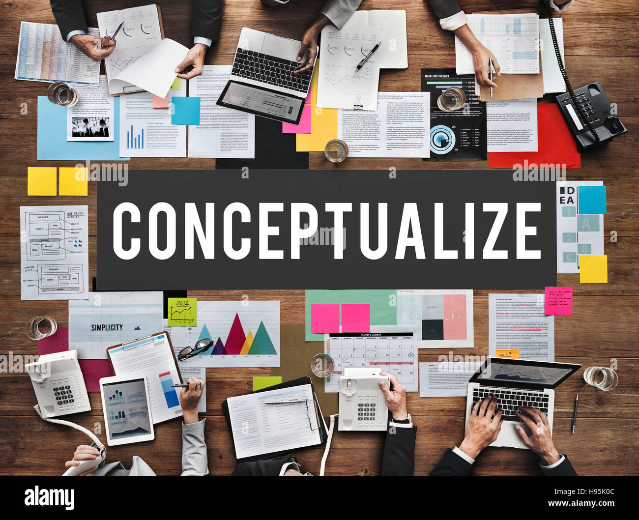 Conceptualiser l'intention Notion Concept Perception Banque D'Images