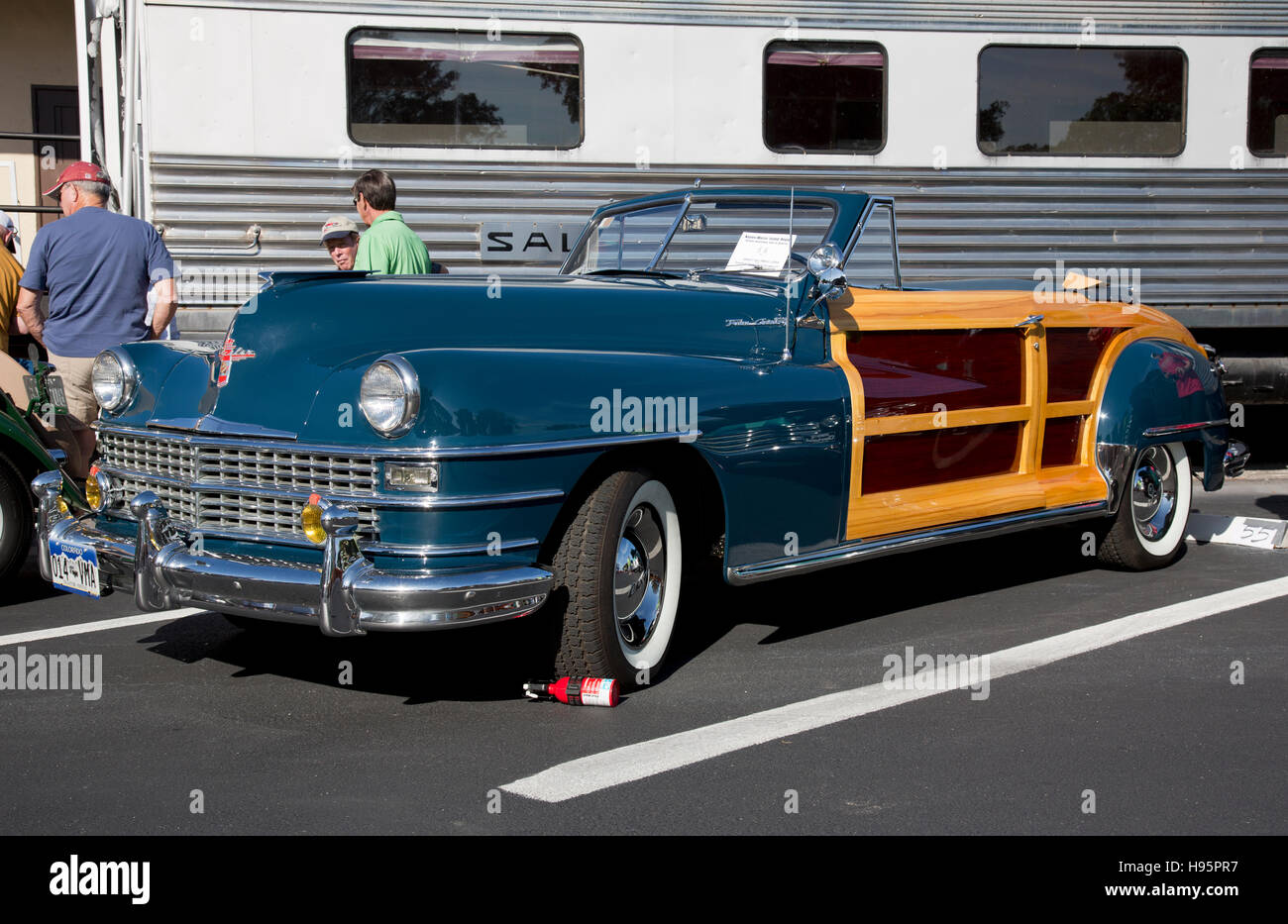 Chrysler Town and Country woody à Naples-Marco Island automobile antique show à Naples, Floride, USA Banque D'Images