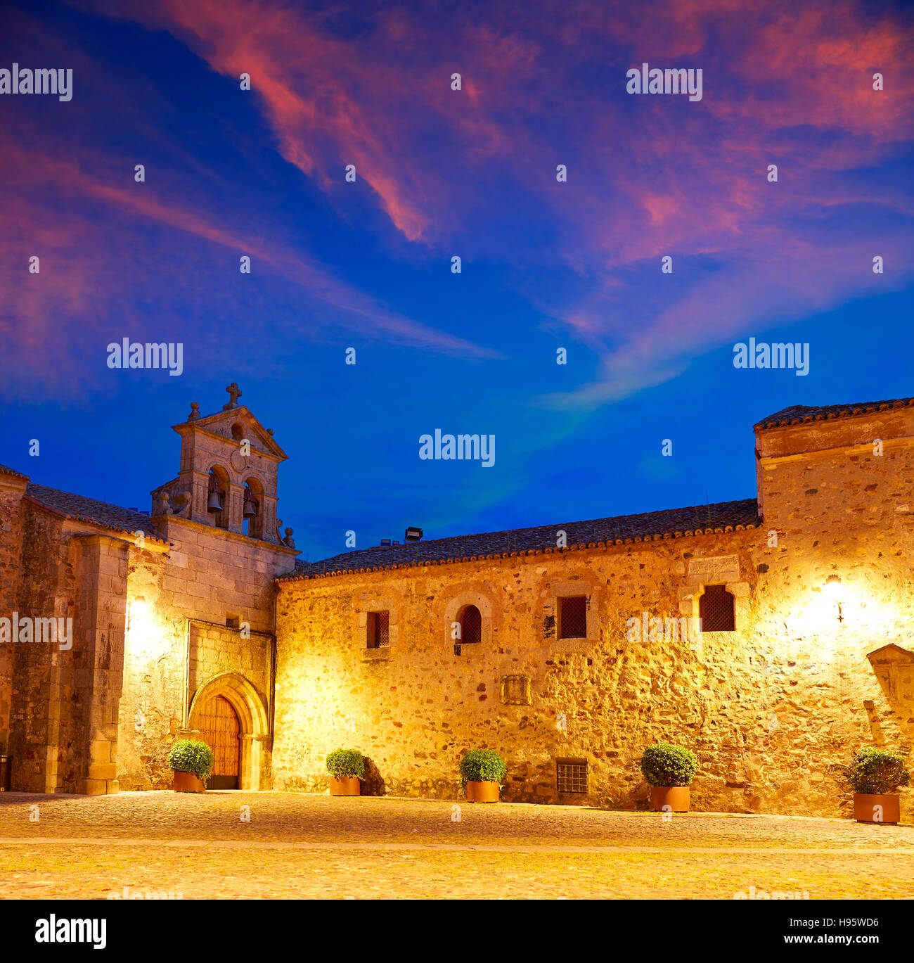 Caceres St Paul couvent en Espagne Estrémadure Convento de San Pablo Banque D'Images