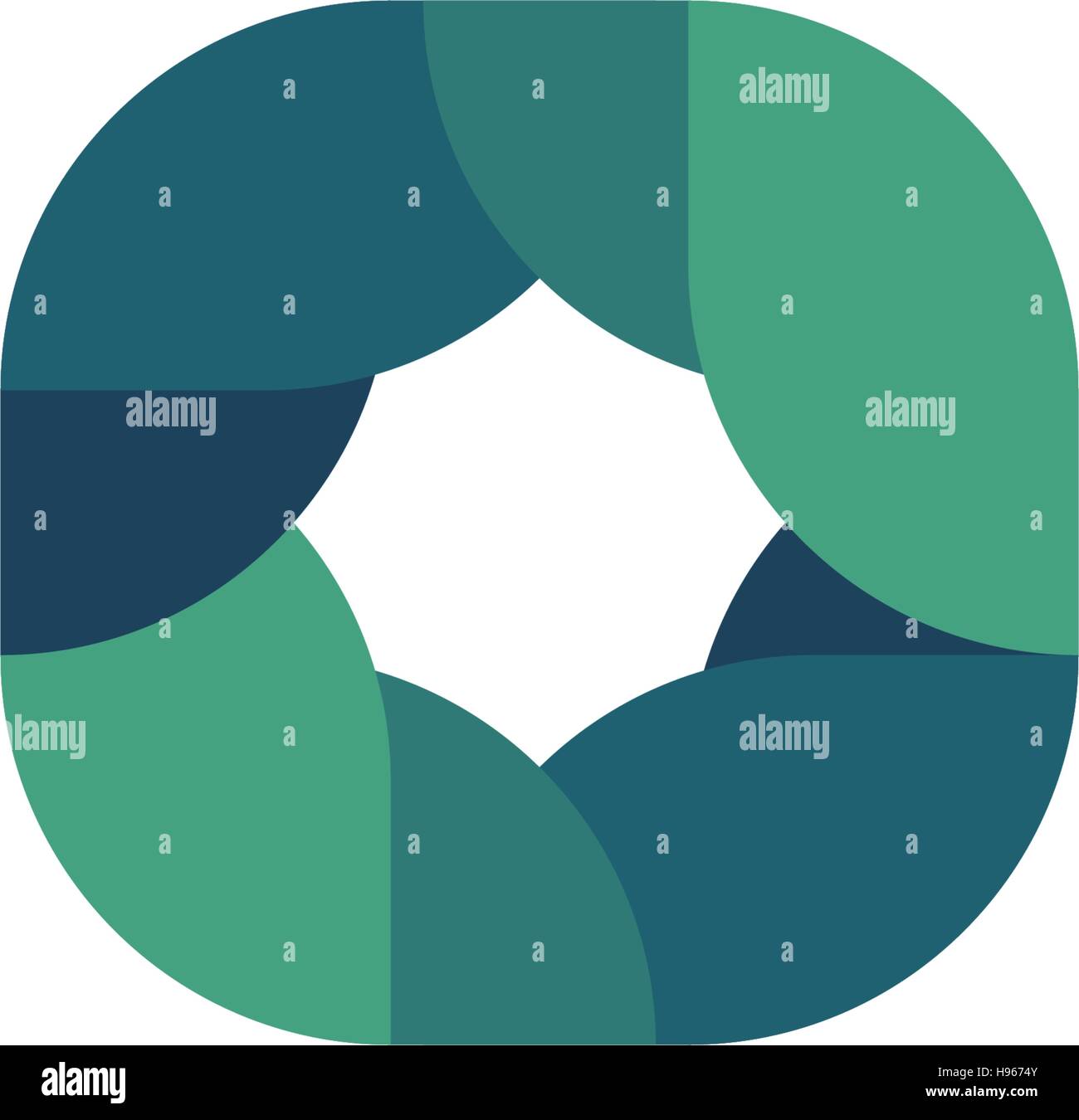 Islated résumé bleu logo. Logotype de forme losange. L'icône du châssis. Signe de l'objectif photo. Élément décoratif. Symbole du Web. Vector illustration. Illustration de Vecteur