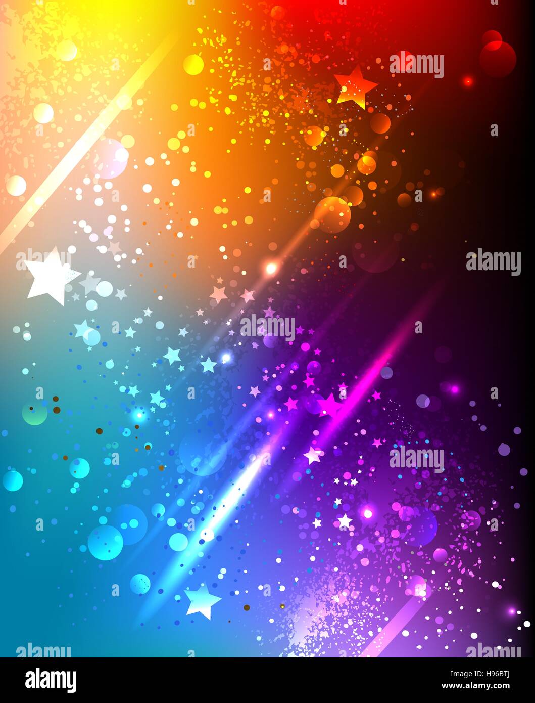 Fond arc-en-ciel avec des paillettes et brillants de texture. Illustration de Vecteur