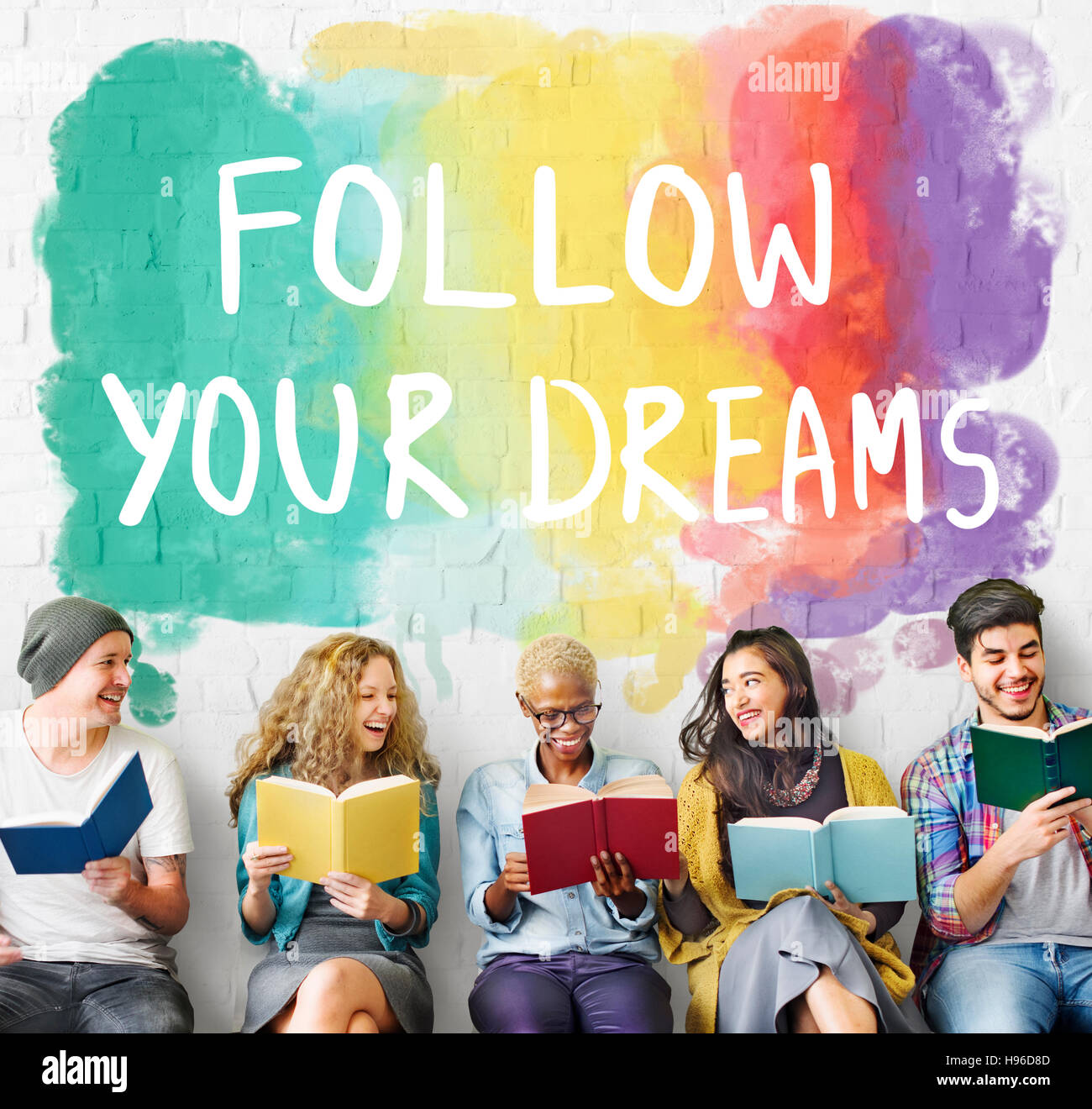 Objectifs inspirer le désir de suivre vos rêves Concept Banque D'Images