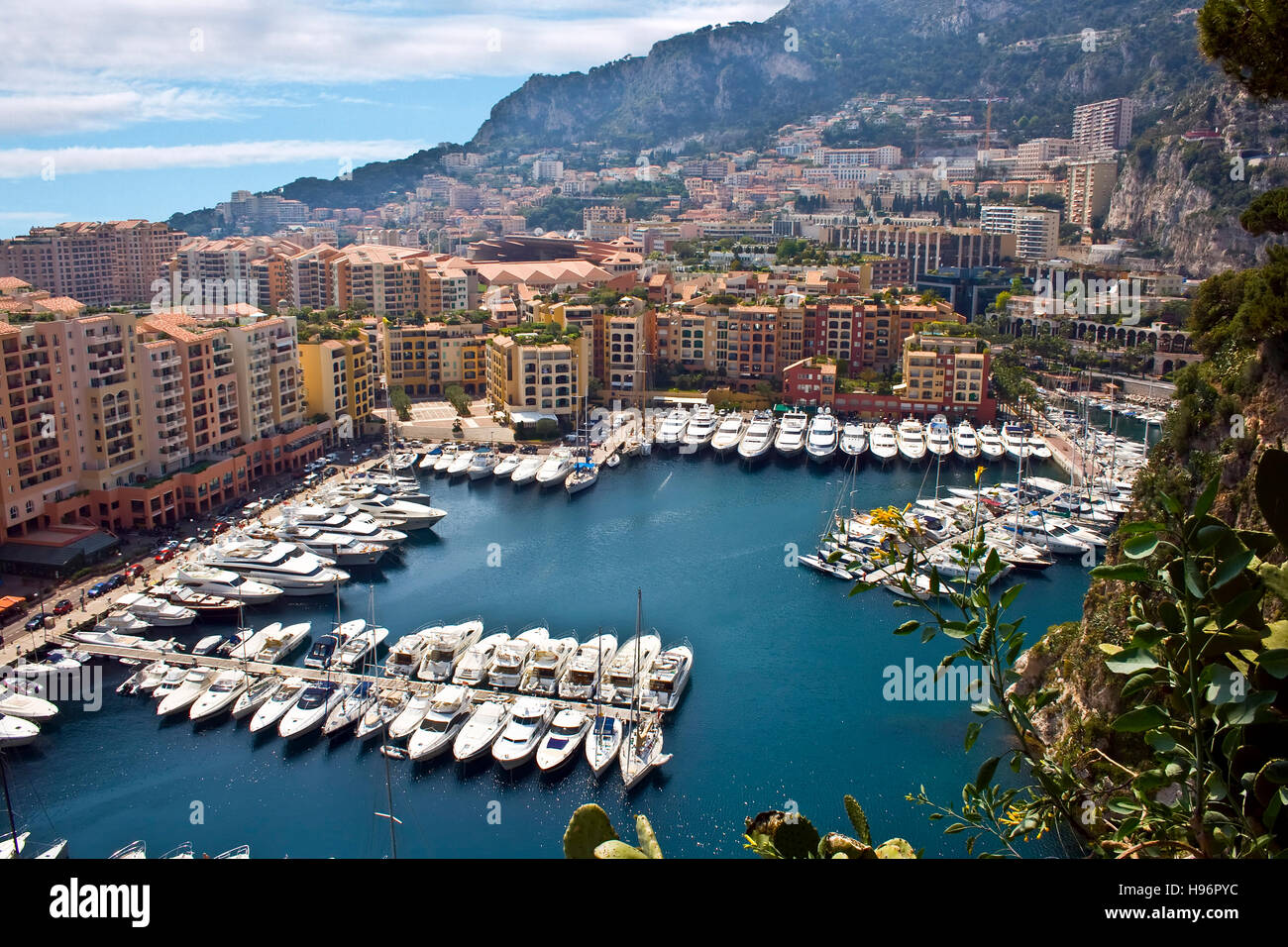 Baie de luxe à Monte Carlo, Principauté de Monaco, Europe Banque D'Images