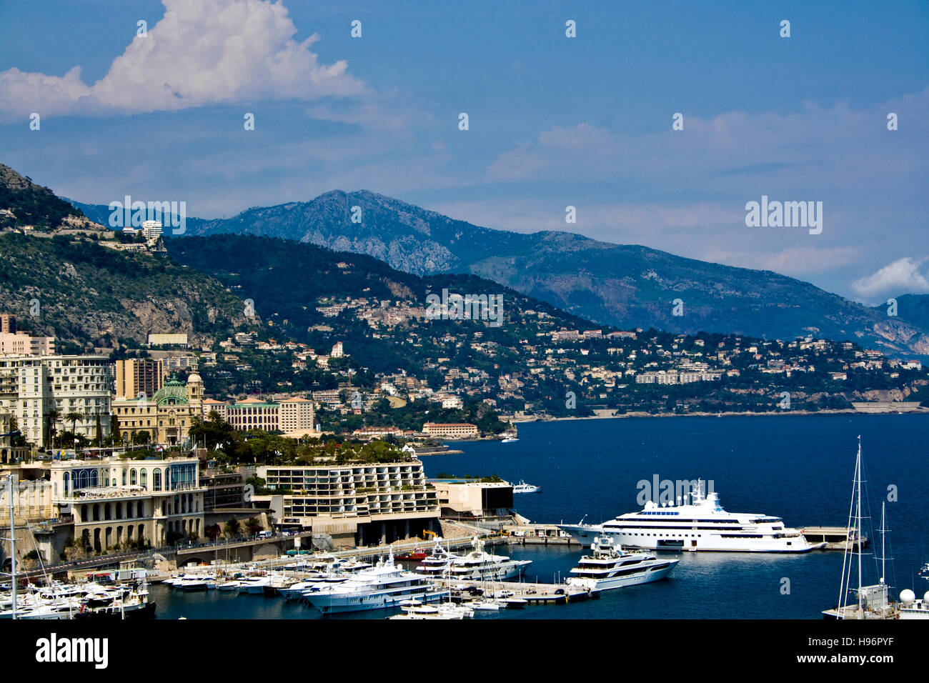 La baie de la ville, Monte Carlo, Monaco, Europe Banque D'Images