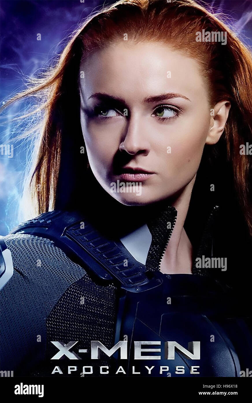 X-Men : Apocalypse 2016 Twentieth Century Fox/Marvel film avec Sophie Turner Banque D'Images