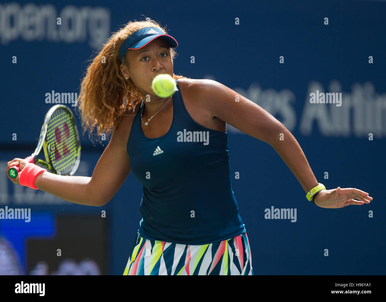 NAOMI Osaka (JPN) à l'US Open 2016 championnats dans Flushing Meadows, New York, USA Banque D'Images