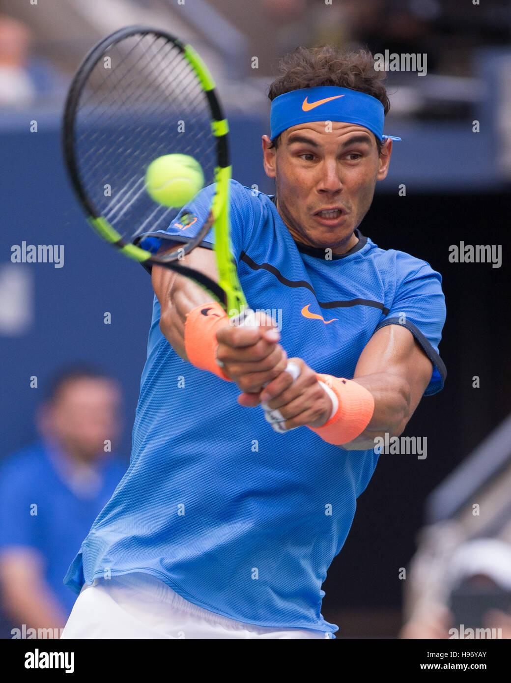 Rafael Nadal (ESP) à l'US Open 2014 à Flushing Meadows, New York, USA Banque D'Images