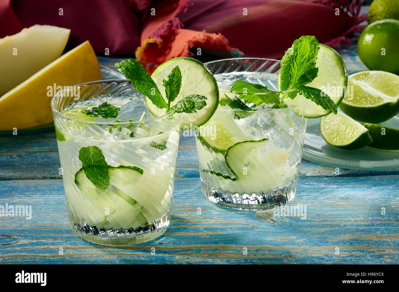 Miellat aqua fresca Banque D'Images