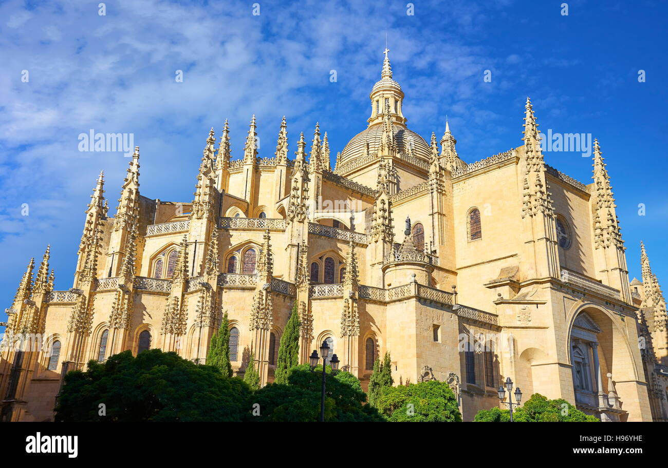 La cathédrale de Ségovie, Segovia, Espagne Banque D'Images
