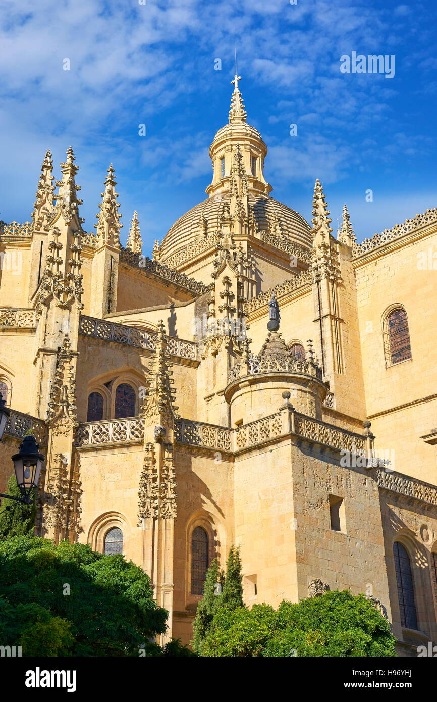 La cathédrale de Ségovie, Segovia, Espagne Banque D'Images