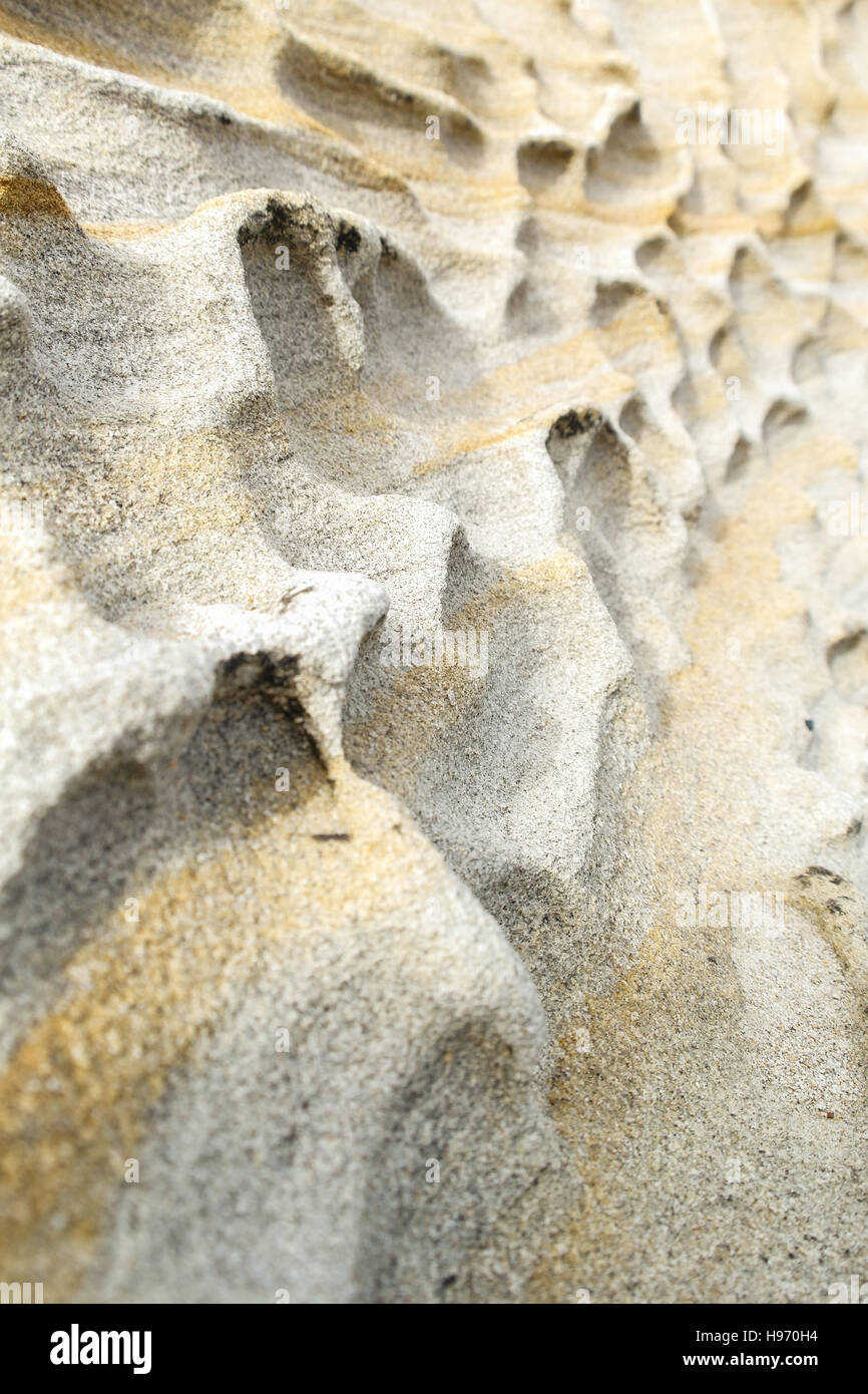 Formation de grès à Maitland, Baie de Bouddi National Park, Nouvelle Galles du Sud - Australie Banque D'Images