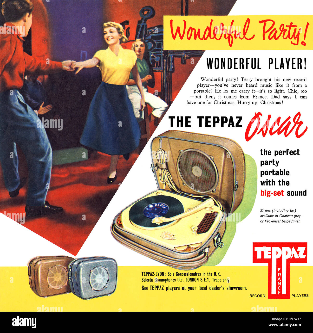 1960 La Publicit Pour Le Portable Tourne disque Teppaz Oscar Photo 1960 La Publicit Pour Le Portable Tourne disque Teppaz Oscar Photo