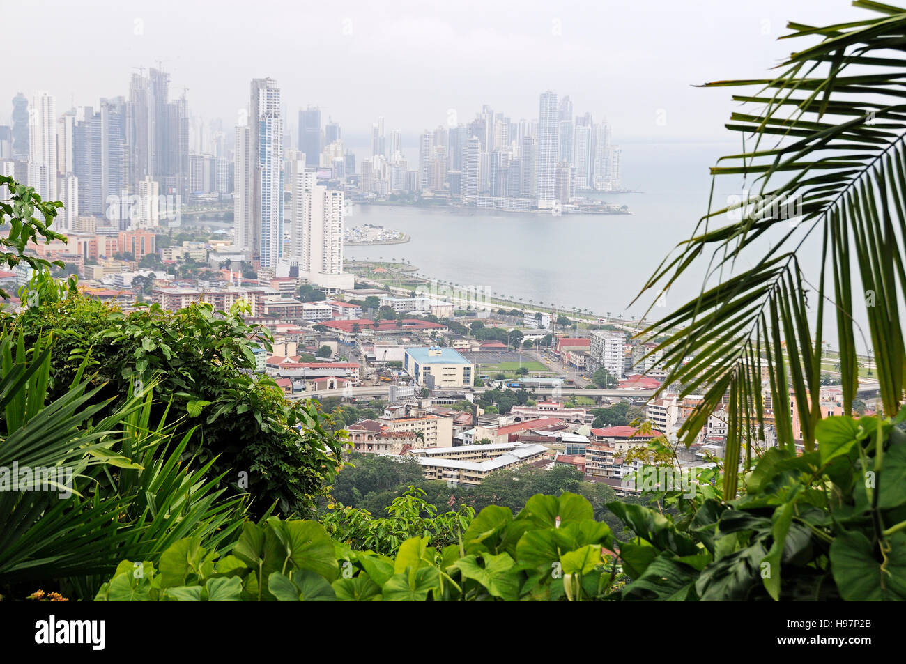 Des toits de la ville de Panama, Panama, Gamboa Rainforest, Banque D'Images