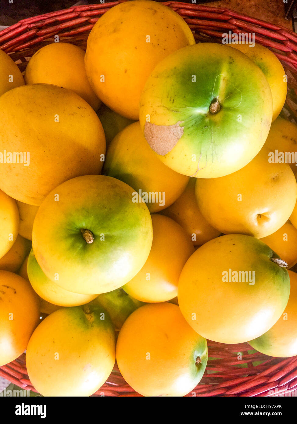 Pouteria caimito Abiu fraîches ou des fruits sur le dessus de la table en bois avec un éclairage naturel. Banque D'Images