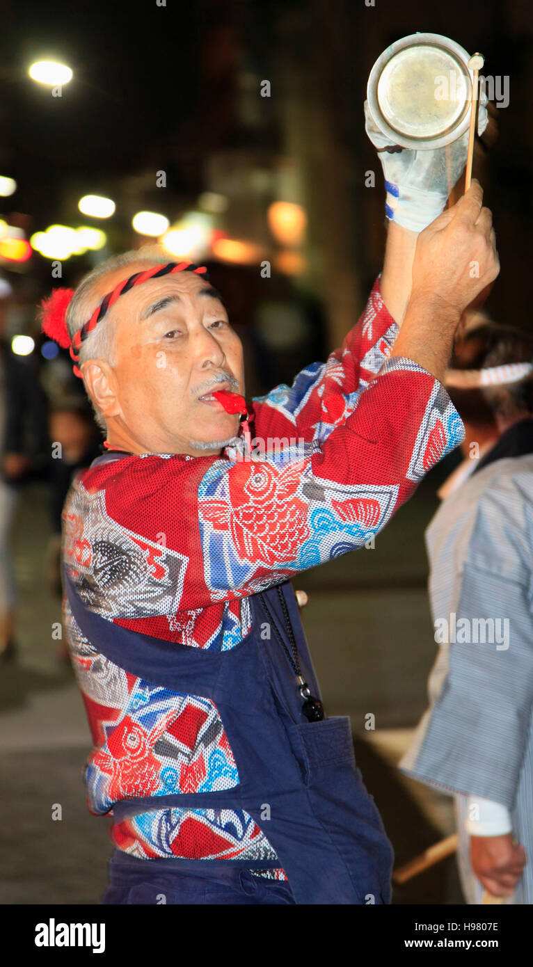 Japon, Tokyo, Oeshiki, fête bouddhiste, procession, les gens, Banque D'Images