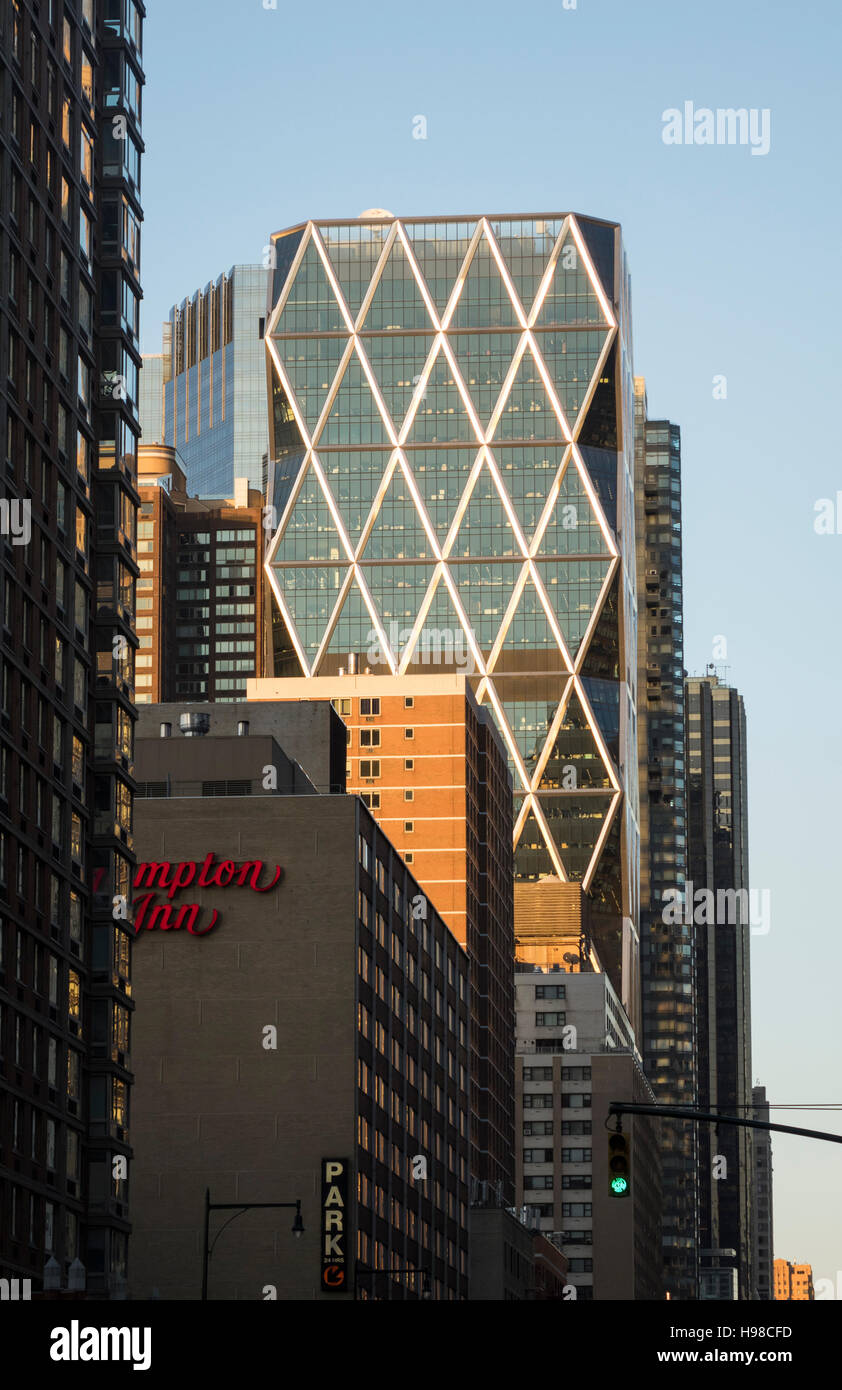 La Hearst Tower, un gratte-ciel moderne à New York City Banque D'Images