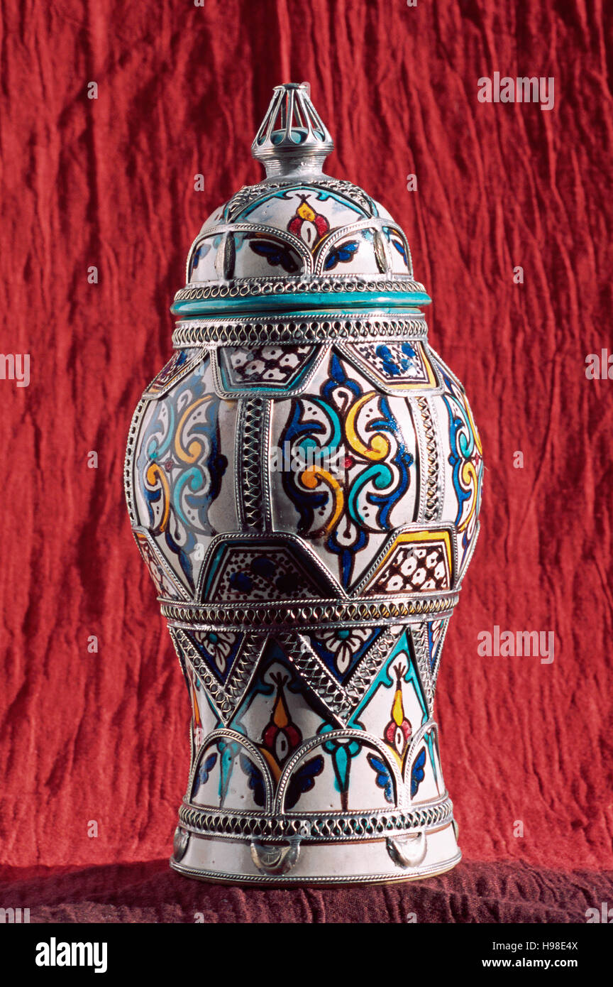 La poterie marocaine, Maroc, Afrique Banque D'Images