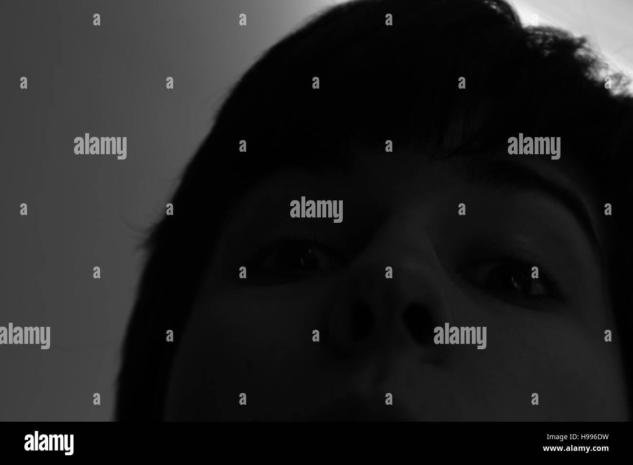 Young skinny black teen girl Banque d'images noir et blanc - Alamy