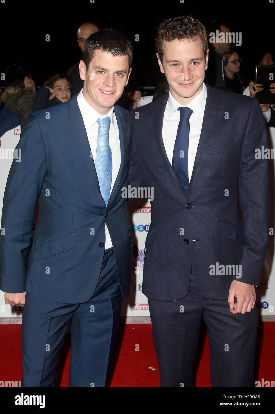 31 Oct 2016 - La fierté des Frères Brownlee assistant à la Grande-Bretagne Awards 2016 à l'hôtel Grosvenor House à Londres, Angleterre, RU Banque D'Images