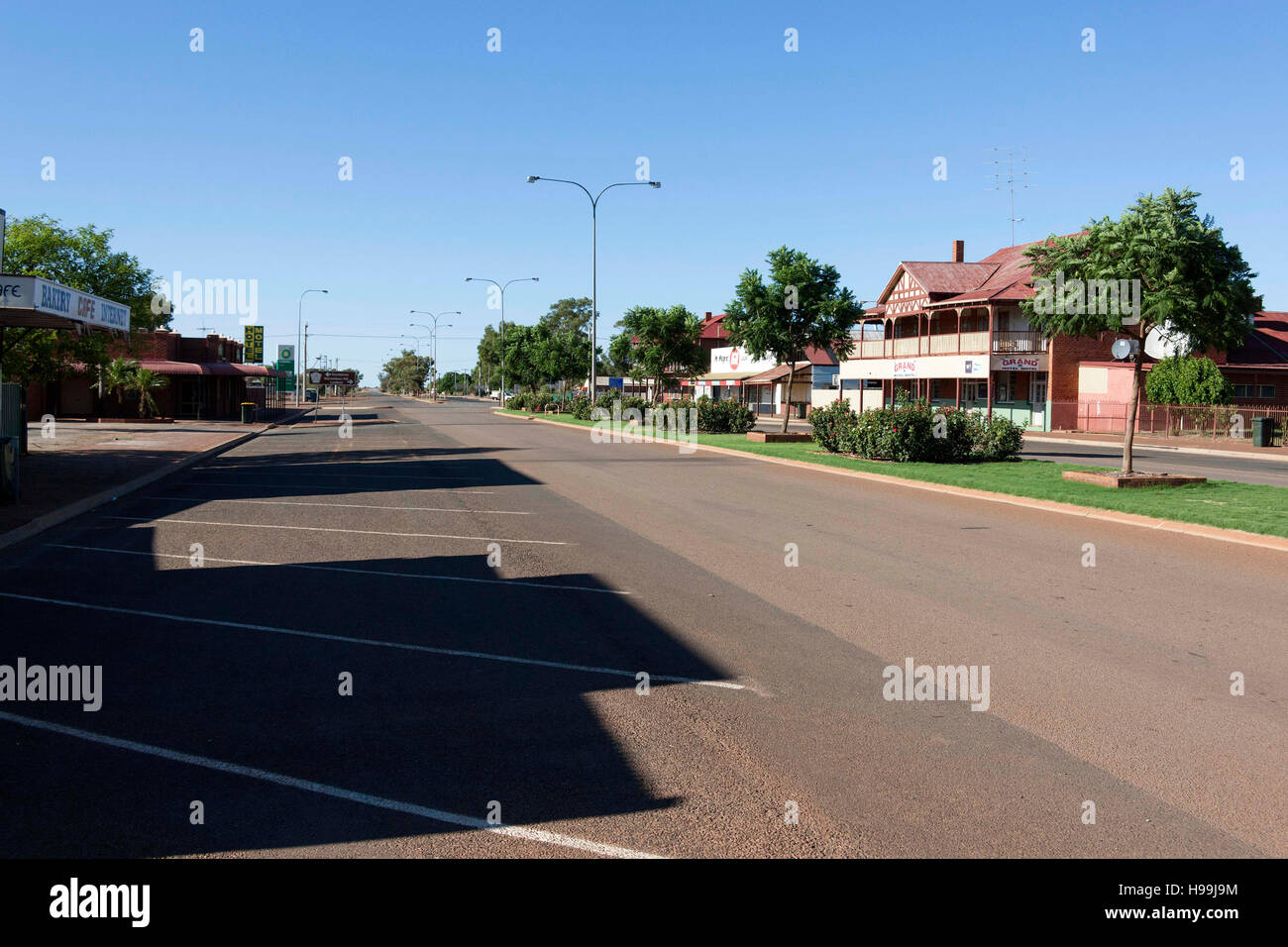 Rue principale de la ville minière de l'aimant, l'ouest de l'Australie de montage Banque D'Images