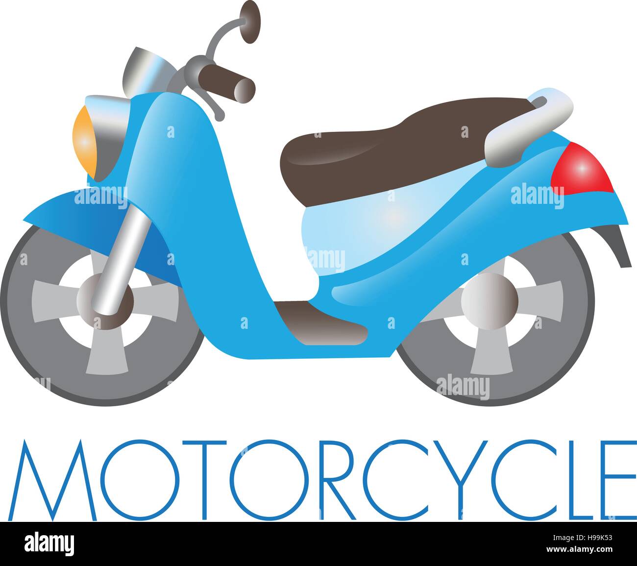 Vector illustration de moto Illustration de Vecteur
