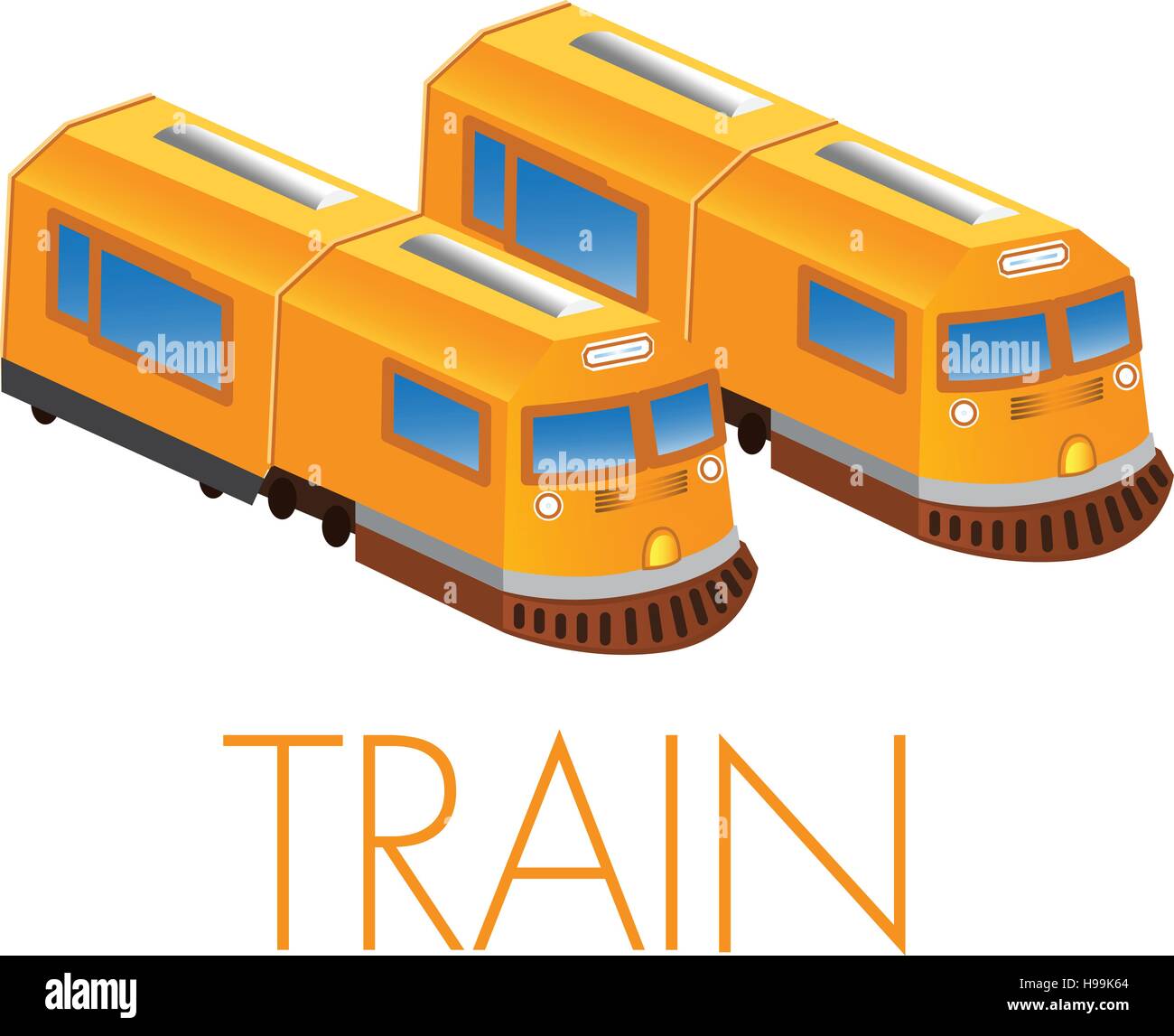 Vector illustration of Train Illustration de Vecteur