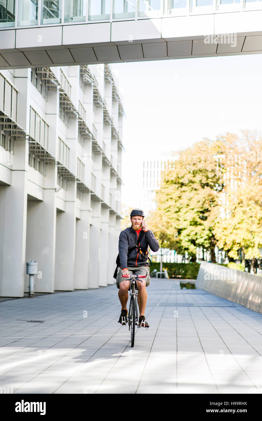 Messager de vélo Banque D'Images