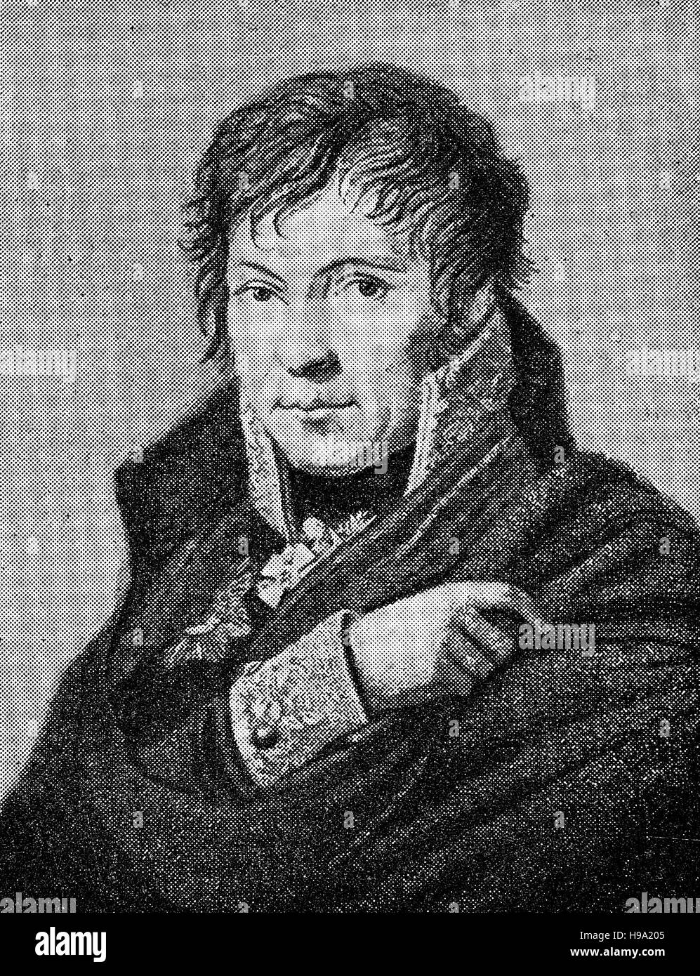 Gerhard Johann David Waitz von Scharnhorst, 12 novembre 1755 - 28 juin 1813, fut-né en général service prussien de 1801, illustration historique Banque D'Images