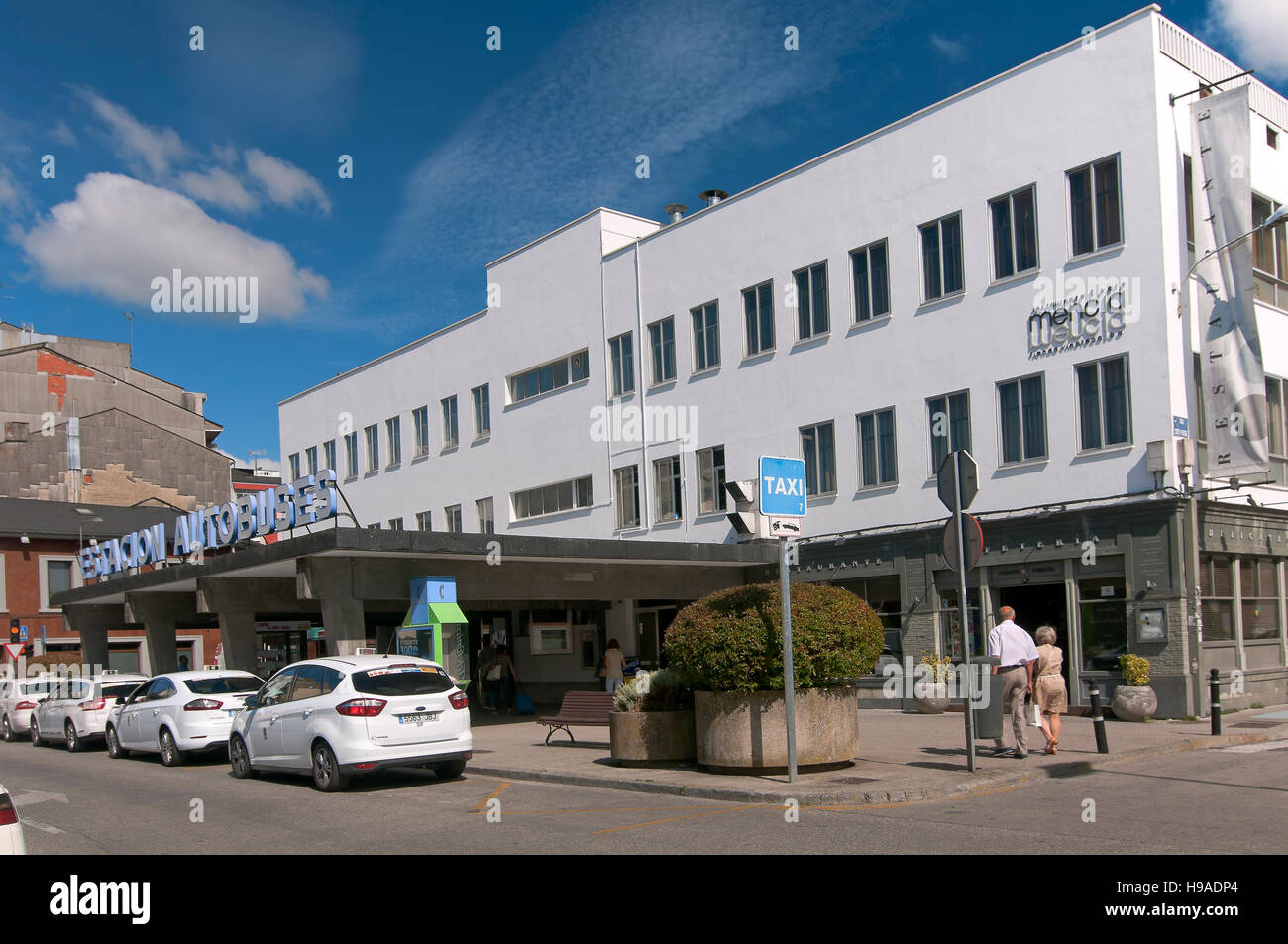 La station de bus, Lugo, Région de Galice, Espagne, Europe Banque D'Images