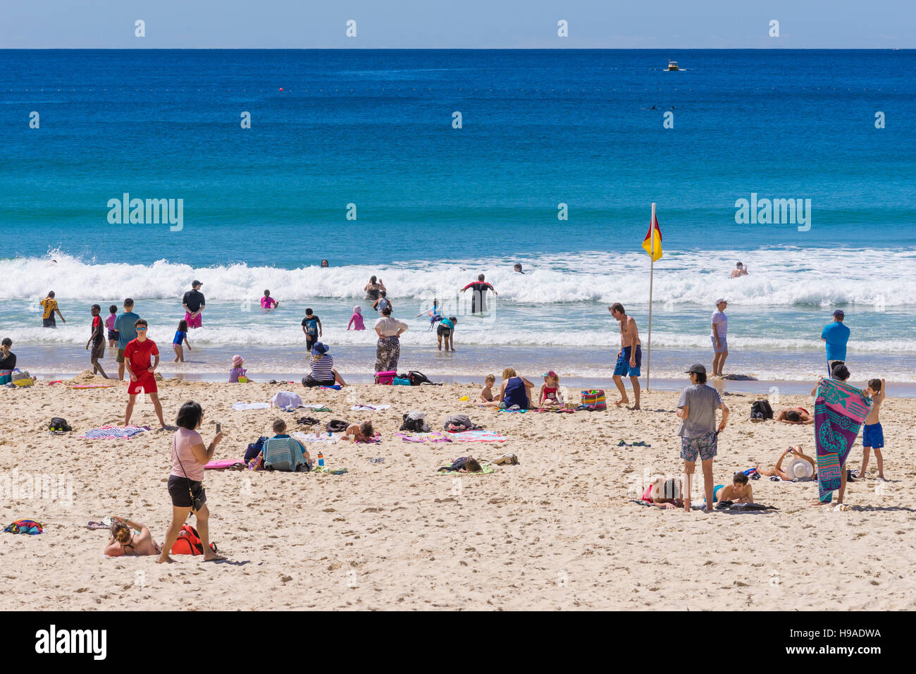 Les gens à la plage de Gold Coast, Australie Banque D'Images