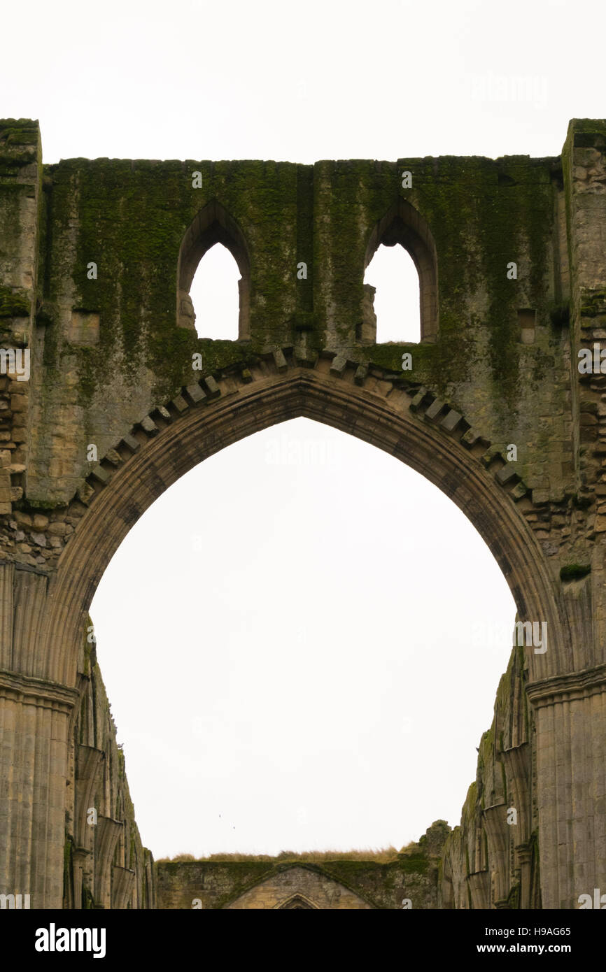 Rievaulx Abbey en automne Banque D'Images