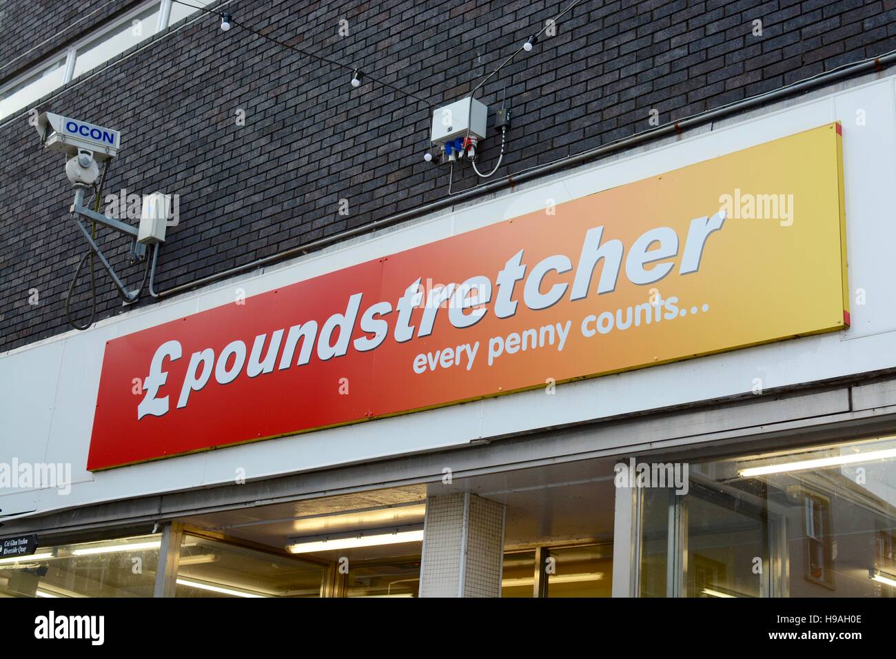 Inscrivez-Poundstretcher Banque D'Images