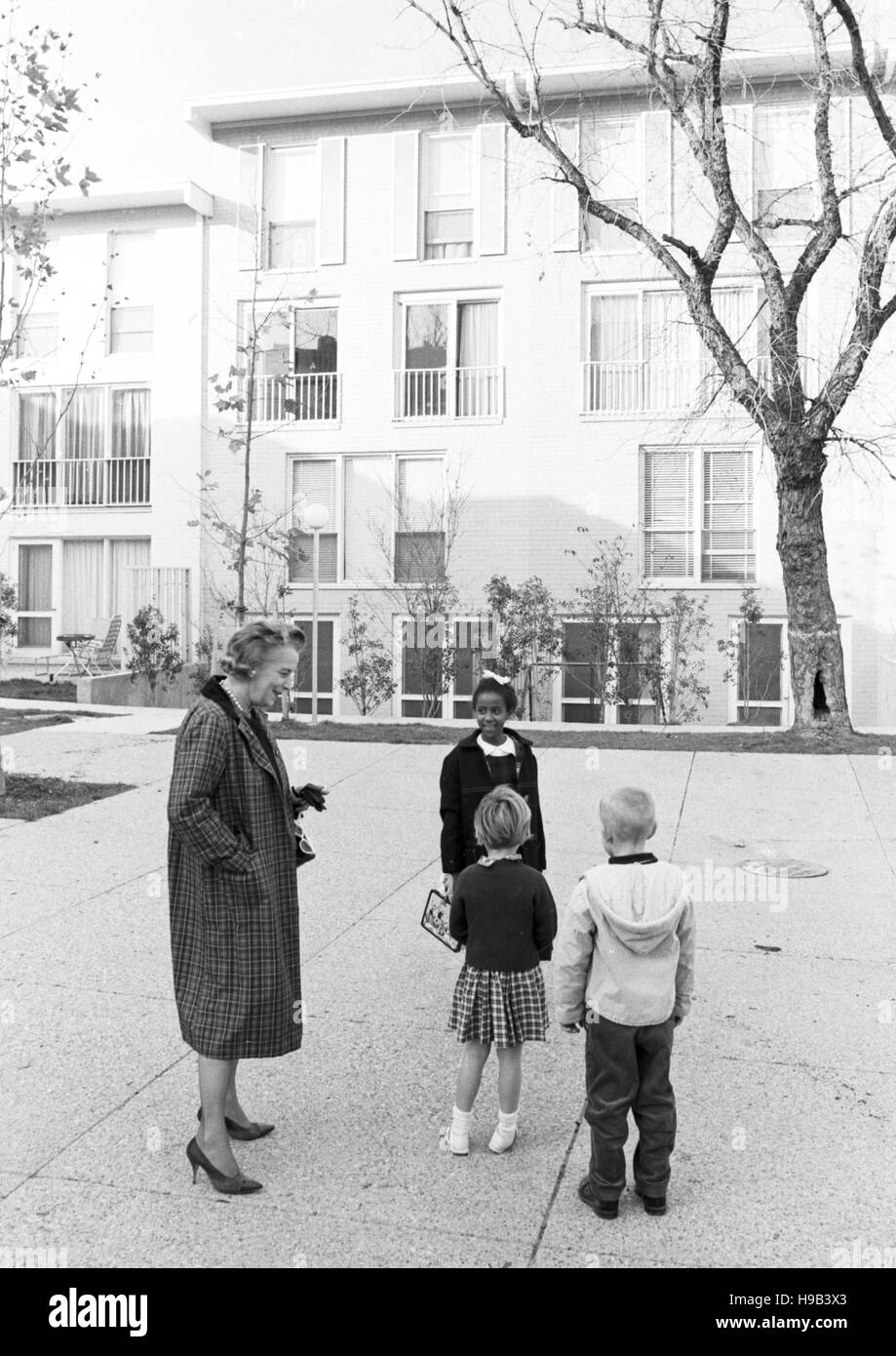 Photographie de novembre 1964 montrant le Washington, D.C. architecte Chloethiel Woodard Smith. Banque D'Images