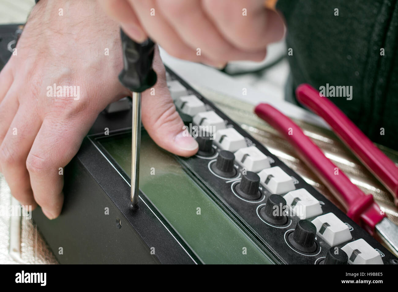 Dispositif électronique de réparation Banque D'Images