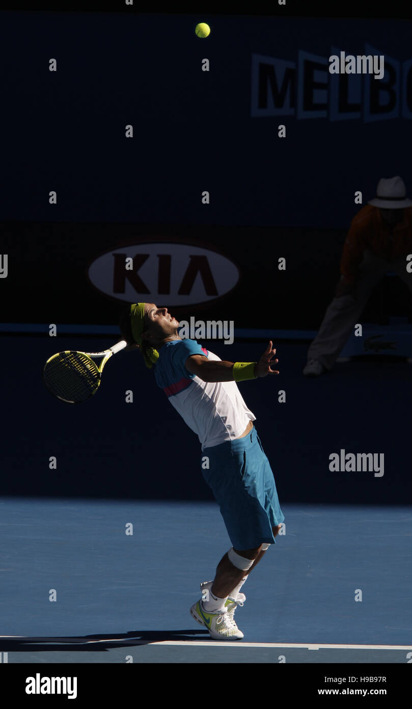 Rafael Nadal, Australian Open 2009, tournoi du Grand Chelem, à Melbourne Park, Melbourne, Australie Banque D'Images
