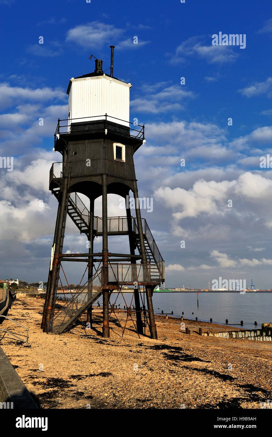 Un vieux phare à Harwich, Essex, Angleterre, Grande-Bretagne, Europe Banque D'Images