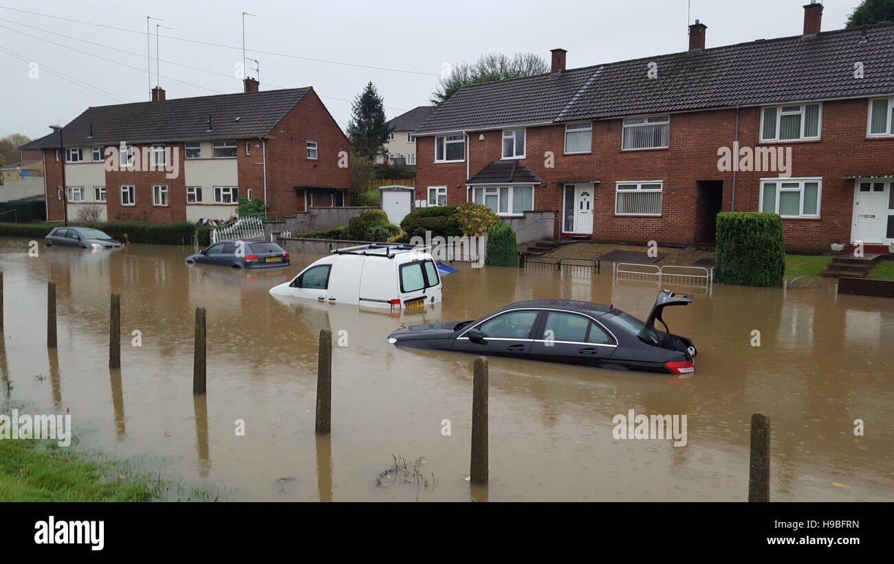 Les crues éclair Whitchurch Bristol au Royaume-Uni Banque D'Images