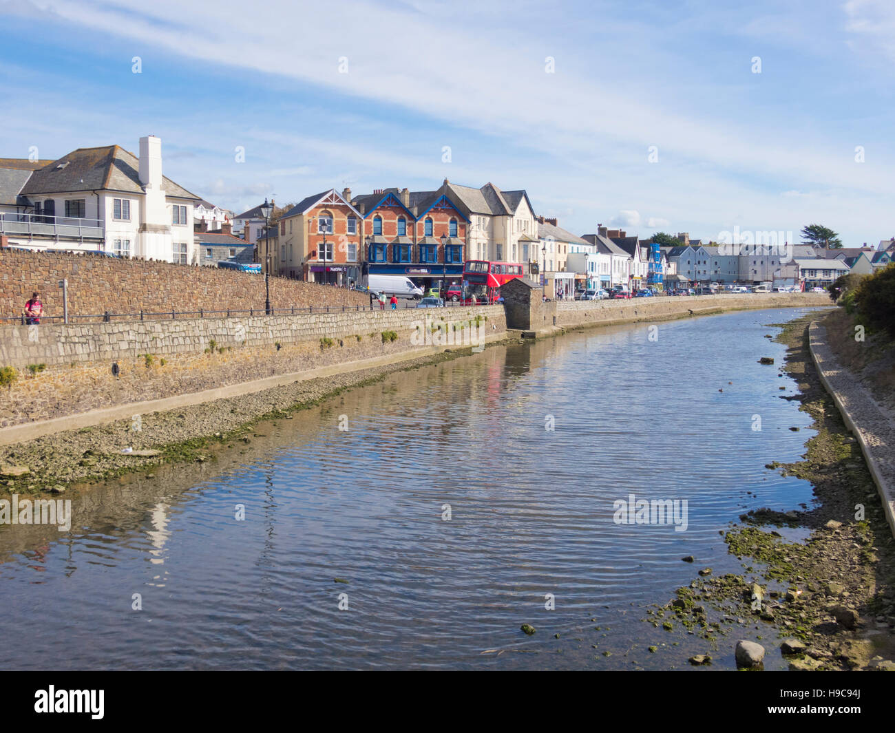 River Neet, Bude, Cornwall, ville du nord de l'Angleterre, Royaume-Uni Banque D'Images