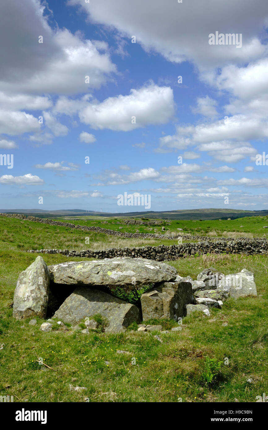 Kilhern chambré néolithique Cairn, Dumfries et Galloway, Écosse, Royaume-Uni Banque D'Images