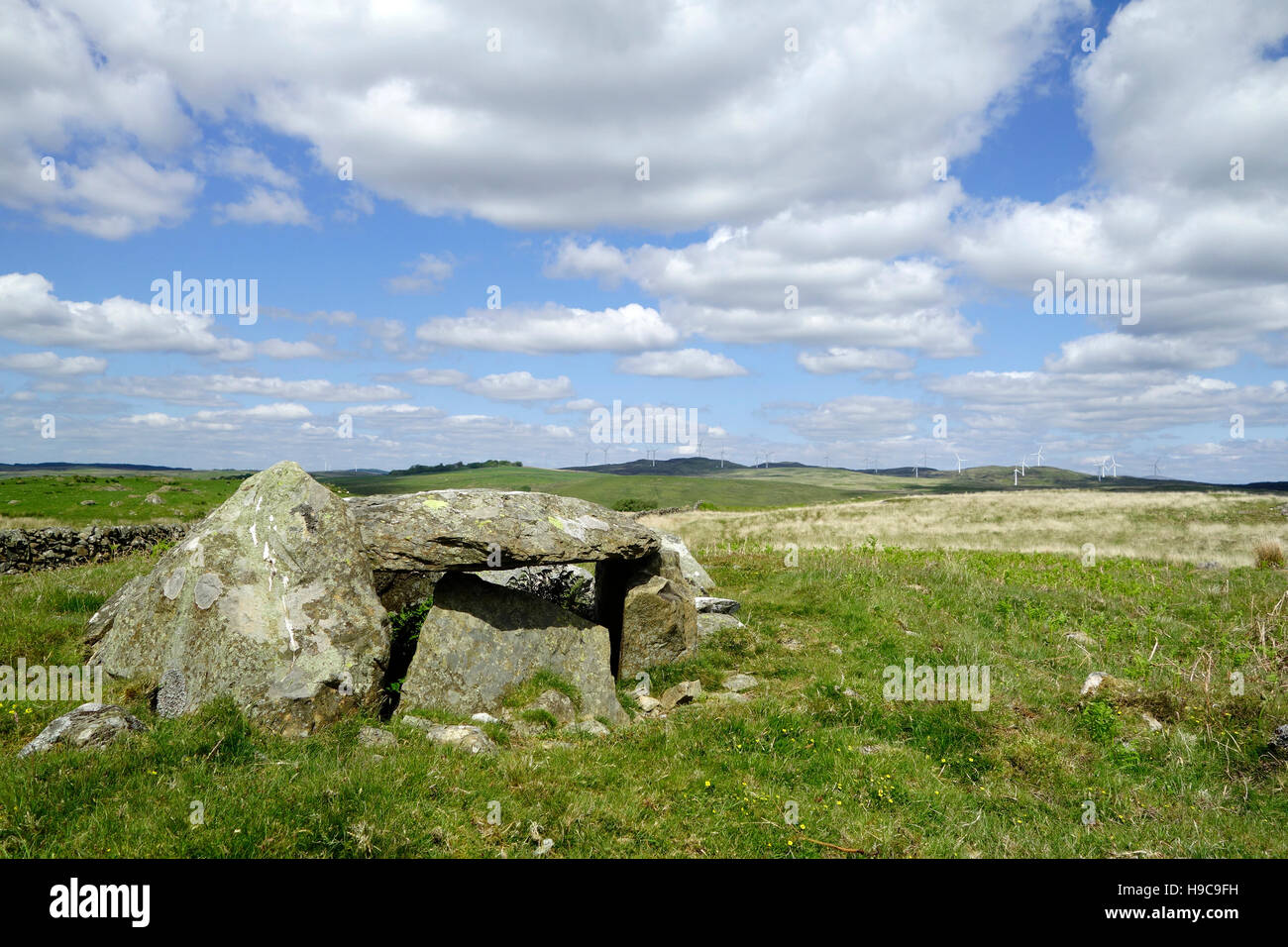 Kilhern chambré néolithique Cairn, Dumfries et Galloway, Écosse, Royaume-Uni Banque D'Images