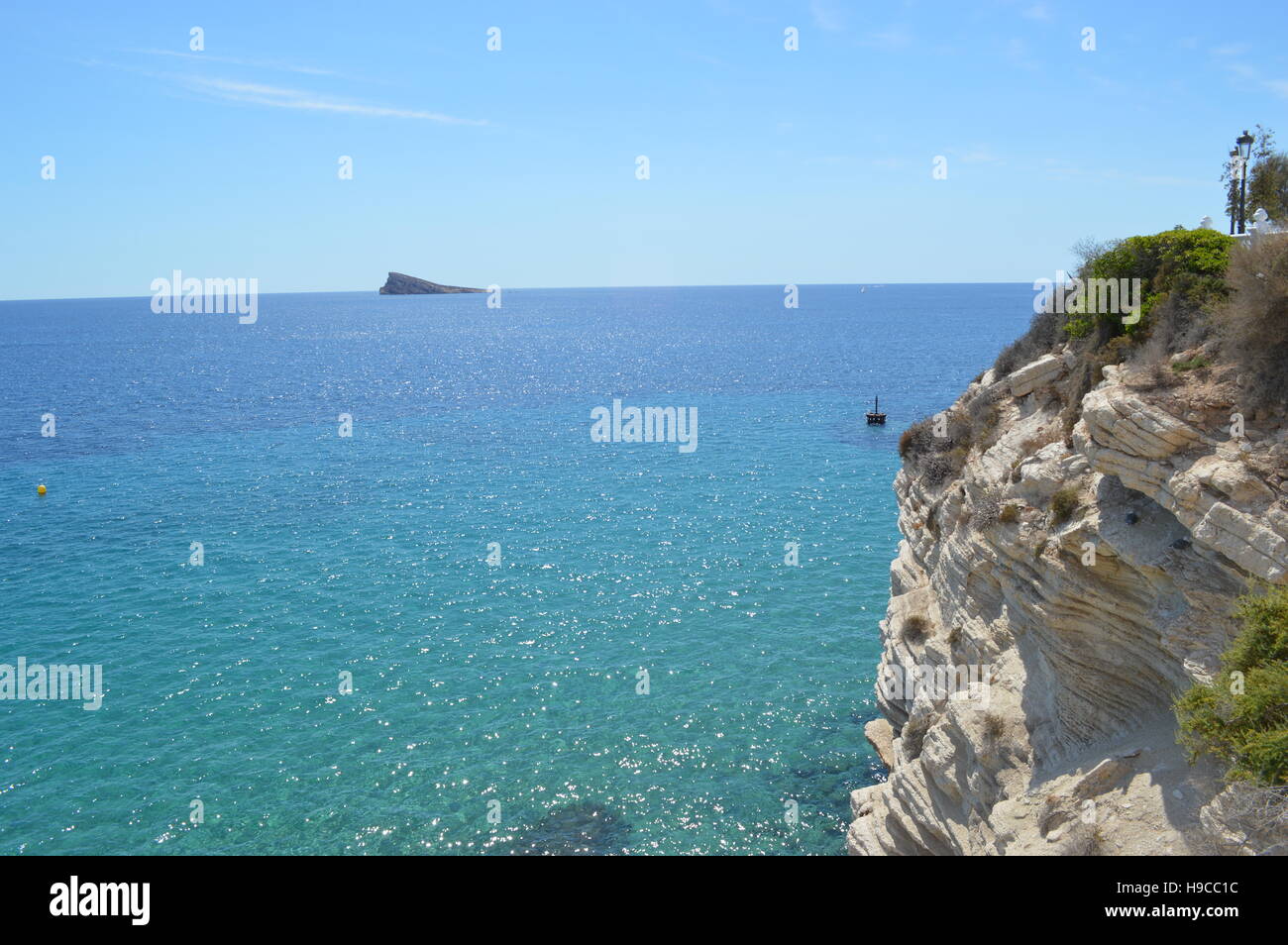 Vues de la plage de Levante de Benidorm. Banque D'Images